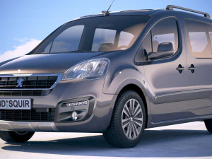 Peugeot Partner 2016 3D Model