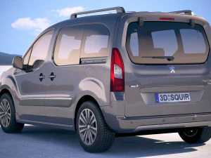 Peugeot Partner 2016 3D Model