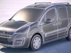 Peugeot Partner 2016 3D Model