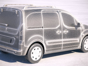 Peugeot Partner 2016 3D 모델