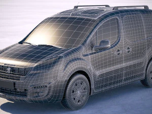 Peugeot Partner 2016 3D Model