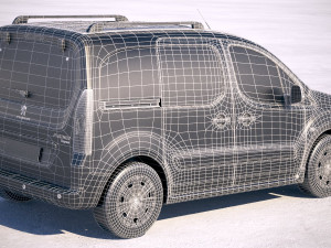 Peugeot Partner 2016 3D 모델
