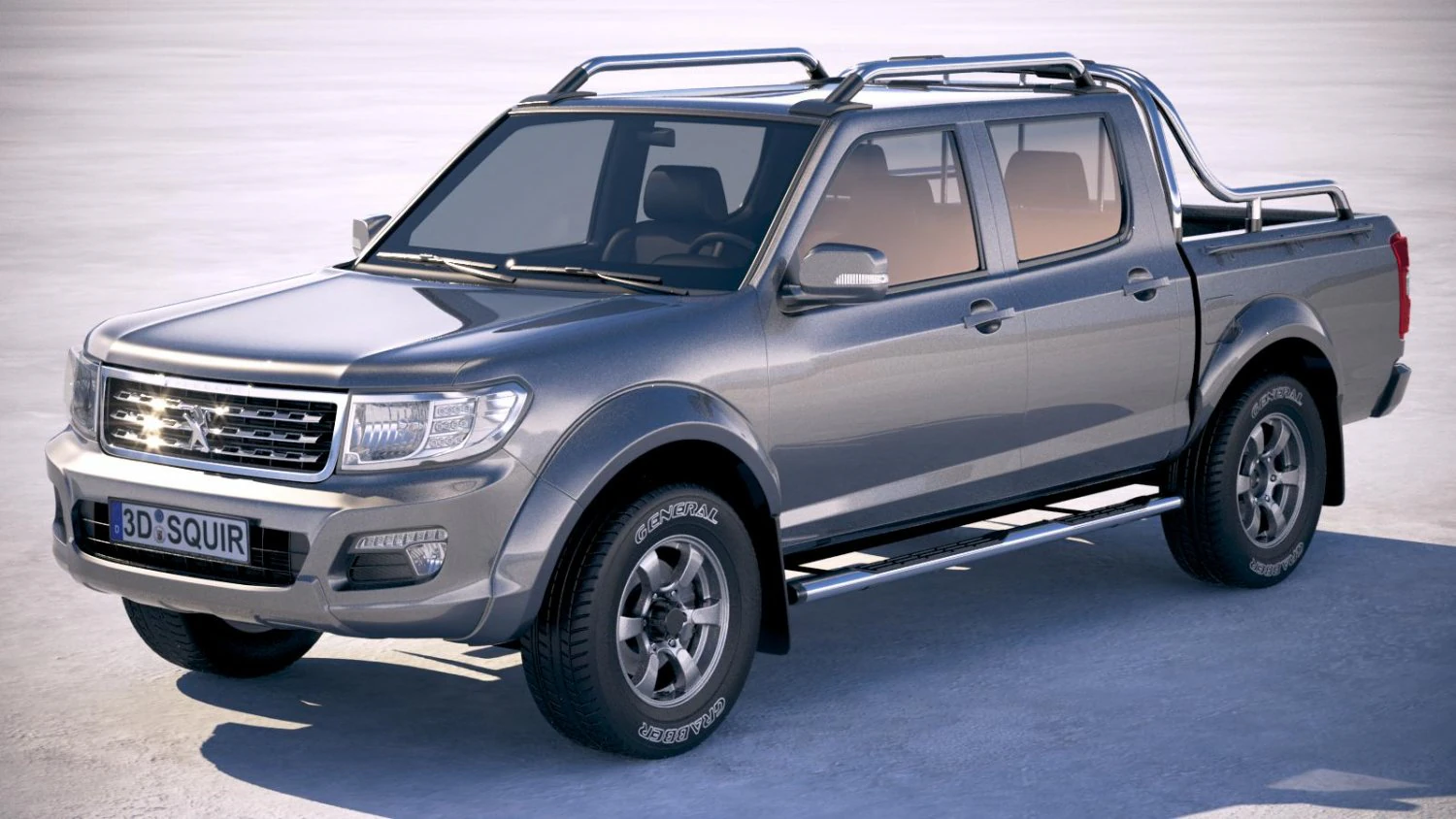 Peugeot Pickup 2018 3D Model .c4d .max .obj .3ds .fbx .stl .blend