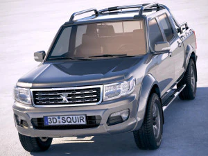 Peugeot Pickup 2018 3D Model
