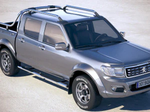 Peugeot Pickup 2018 3D Model