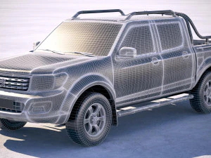 Peugeot Pickup 2018 3D Model
