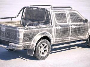 Peugeot Pickup 2018 3D Model