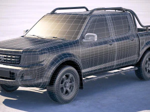 Peugeot Pickup 2018 3D Model
