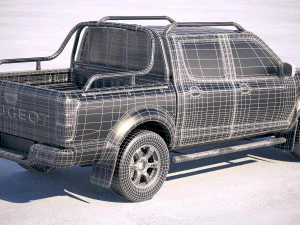 Peugeot Pickup 2018 3D Model
