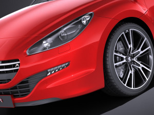 Peugeot RCZ R 2015 vray 3D मॉडल