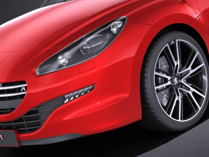 Peugeot RCZ R 2015 vray 3D Model
