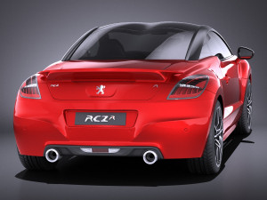 Peugeot RCZ R 2015 vray 3D मॉडल