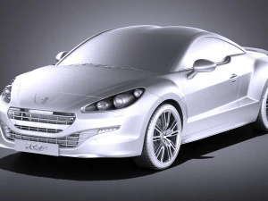 Peugeot RCZ R 2015 vray 3D Model