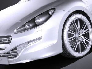 Peugeot RCZ R 2015 vray 3D Model