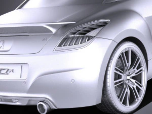 Peugeot RCZ R 2015 vray 3D Model
