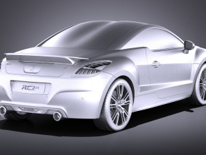 Peugeot RCZ R 2015 vray 3D मॉडल