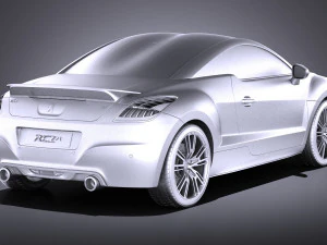 Peugeot RCZ R 2015 vray 3D Model