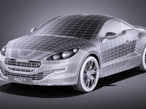 Peugeot RCZ R 2015 vray 3D मॉडल