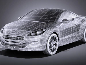 Peugeot RCZ R 2015 vray 3D Model