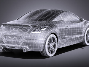 Peugeot RCZ R 2015 vray 3D मॉडल