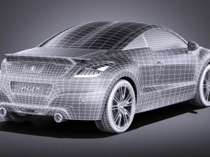 Peugeot RCZ R 2015 vray 3D Model