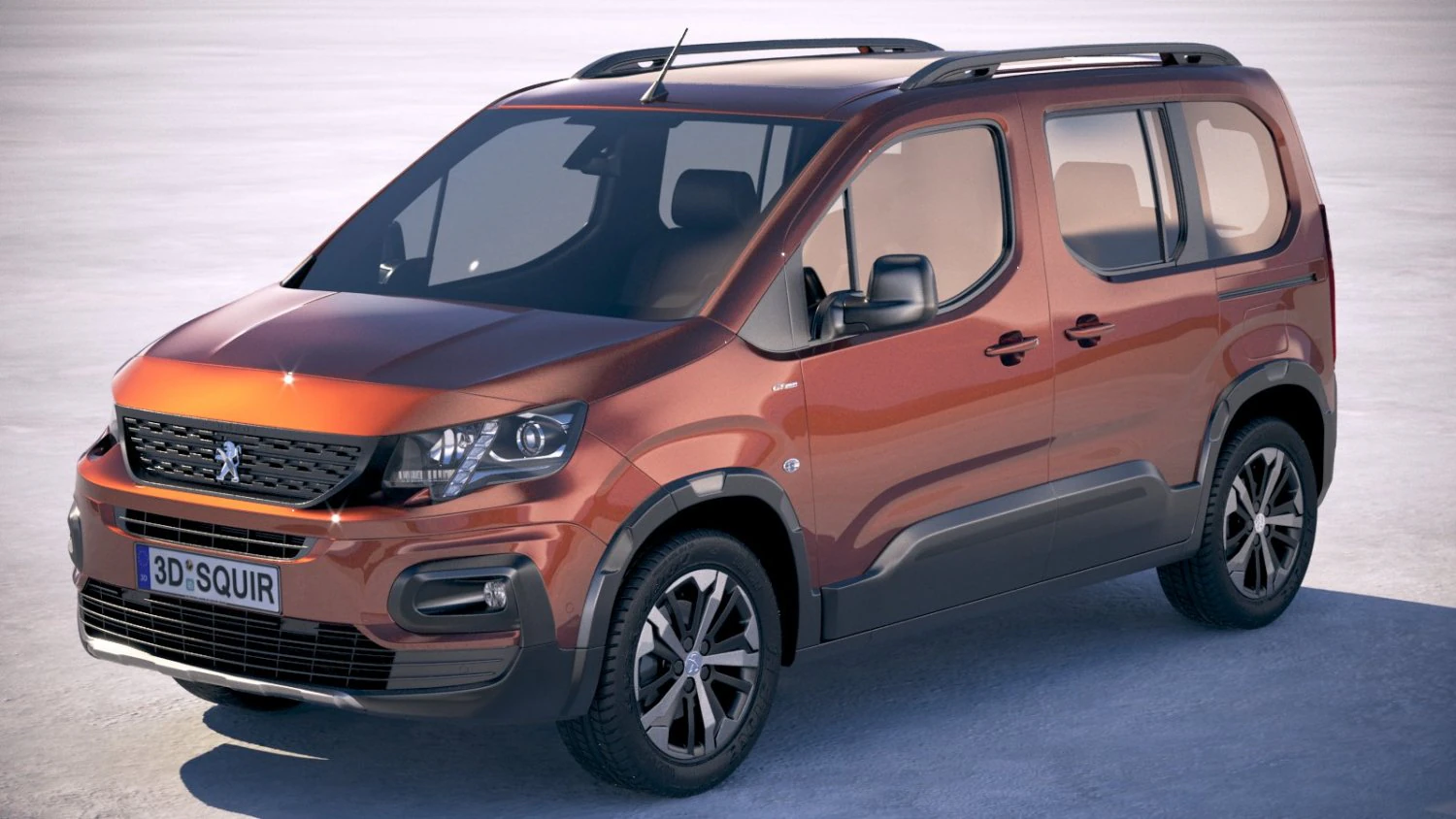 Peugeot Rifter 2016-2018 Modelo 3D .c4d .max .obj .3ds .fbx .stl .blend 