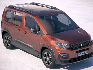 Peugeot Rifter 2016-2018 Modelo 3D
