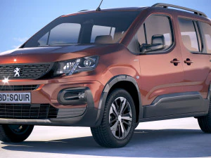 Peugeot Rifter 2016-2018 Modelo 3D