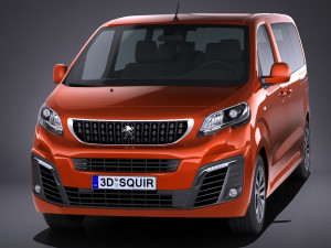 Peugeot Traveller 2017 Modelo 3D