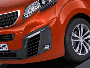 Peugeot Traveller 2017 Modelo 3D