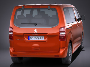 Peugeot Traveller 2017 Modelo 3D