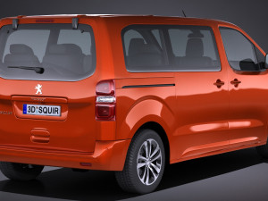 Peugeot Traveller 2017 Modelo 3D