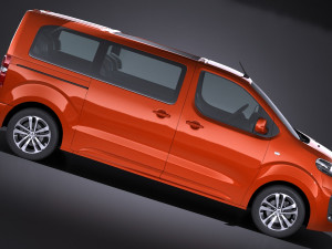 Peugeot Traveller 2017 Modelo 3D