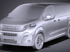 Peugeot Traveller 2017 Modelo 3D