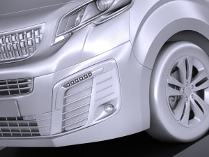 Peugeot Traveller 2017 Modelo 3D