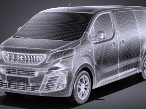 Peugeot Traveller 2017 Modelo 3D