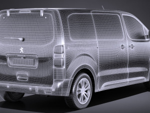Peugeot Traveller 2017 Modelo 3D