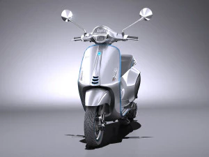 Piaggio Vespa Elettrica 2018 3D Model