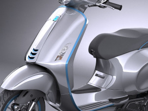 Piaggio Vespa Elettrica 2018 3D Модель