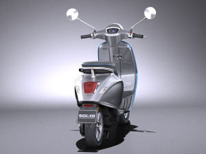Piaggio Vespa Elettrica 2018 3D Модель