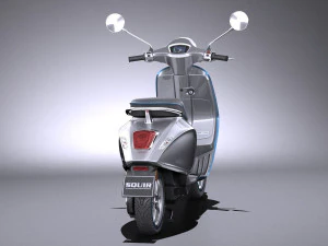Piaggio Vespa Elettrica 2018 3D Model