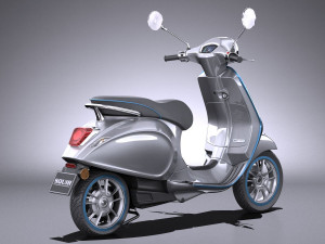 Piaggio Vespa Elettrica 2018 3D Модель