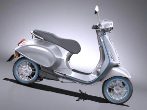 Piaggio Vespa Elettrica 2018 3D Model