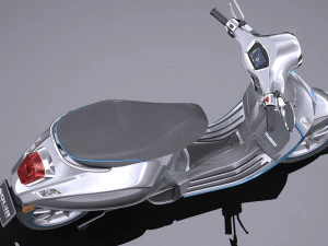 Piaggio Vespa Elettrica 2018 3D Model