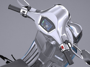 Piaggio Vespa Elettrica 2018 3D Модель