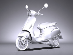 Piaggio Vespa Elettrica 2018 3D Модель