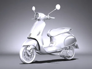 Piaggio Vespa Elettrica 2018 3D Model