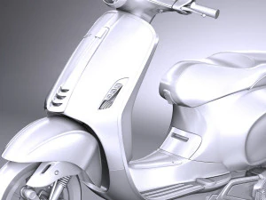 Piaggio Vespa Elettrica 2018 3D Model