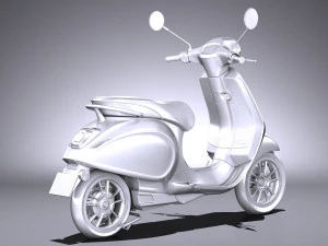 Piaggio Vespa Elettrica 2018 3D Model