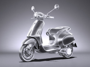 Piaggio Vespa Elettrica 2018 3D Модель